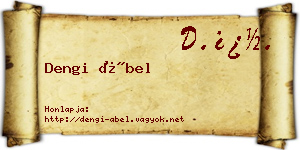 Dengi Ábel névjegykártya